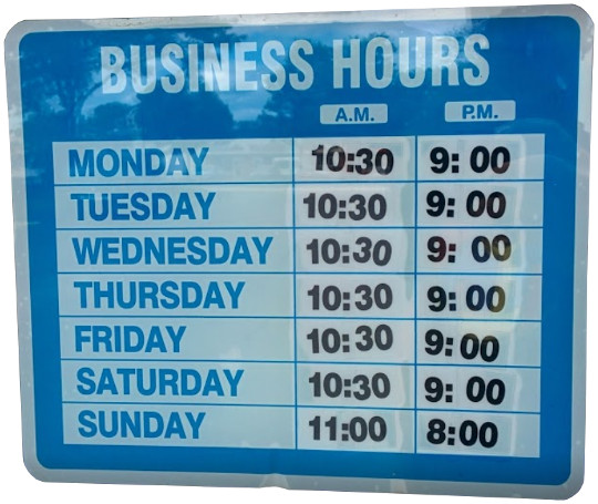 fratellos 2 business hours